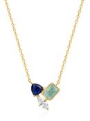 Gold Plated Coloured Necklace image