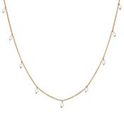 Sterling Silver Gold Plated Pearl Necklace image