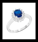 Sapphire Cubic Zirconia Ring image