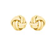 9ct Yellow Gold Double-Knot Stud Earrings