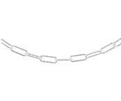 18" Sterling Silver Diamond Cut Thin Paper Chain