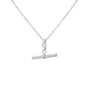 Sterling Silver Belcher T-Bar Adjustable Necklace
