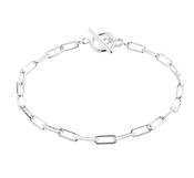Sterling Silver Paper Link T-Bar