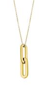 Lotus Style Women's Stainless Steel Geometric Necklace image