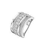 Ti Sento Classic Layered Zirconia Ring - L model image