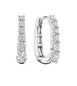 Ti Sento Oval Zirconia Hoops image