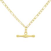 9ct Yellow Gold T-Bar 50 Figaro Albert Chain image