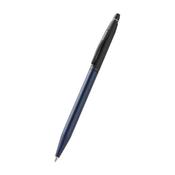 Cross Click Tuxedo Satin Metallic Blue with Black Appointments Ballpoint Pen image