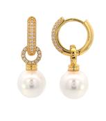 Georgini Adagio Duo Hoop Pearl Gold Earring image