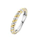 Ti Sento Twisted Bicolor Ring - S model