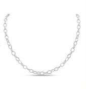 Silver 6mm Handmade Oval Belcher Chain image