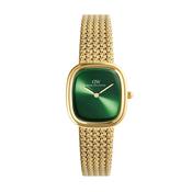 Daniel Wellington Margot Braided Mesh Emerald Gold Ladies Watch image
