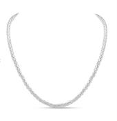 Silver 4.9mm Handmade Spiga 7.5" Chain image