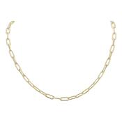 18ct Yellow Gold Vermeil 4mm Handmade Paperchain Chain image