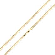 18ct Yellow Gold Vermeil 6mm Handmade Round Belcher Chain image
