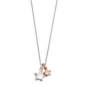 Suki Rose Gold Plated Double Star Necklace image
