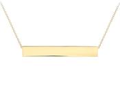 9ct Yellow Gold Horizontal-Bar Adjustable Necklace image