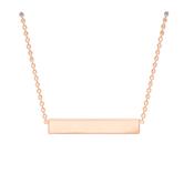 Rose Gold Plated Horizontal-Bar Necklace image