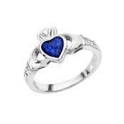 September Birthstone Claddagh Ring image