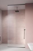Radaway Modo XL Brushed Gunmetal Walk-In Shower Enclosure – 10mm Glass image