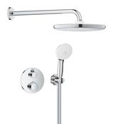 GROHE Grohtherm Concealed Shower System with Tempesta 250 – Chrome image