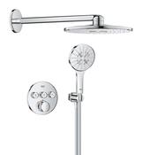 GROHE Grohtherm SmartControl Concealed Shower System with Rainshower SmartActive 310 – Chrome image