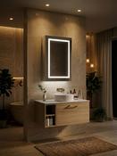 Jemima Single Door LED Mirror Cabinet with Wireless Speaker