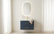 Arlo Square Pebble Backlit LED Bathroom Mirror image
