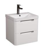 Monza Wall Hung Vanity Unit &amp; Basin - White Gloss image