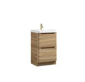 Monza Floor Standing Vanity Unit &amp; Basin - Country Oak image