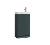 Flauto Mini Cloakroom Vanity &amp; Basin - Smoked Sage image