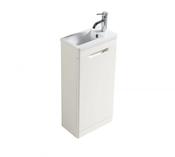 Accera Mini Floor Standing Vanity Unit - Silk White