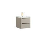 Monza Wall Hung Vanity Unit &amp; Basin - Soft Coffee image