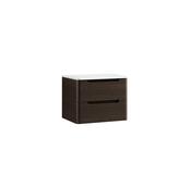 Monza Wall Hung Vanity with Sintered Stone Counter Top - Espresso Oak image