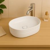 Citrine Countertop Washbasin - White