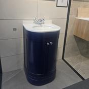 Ex Display Eastbrook Hardwick Matt Cobalt Blue 2 Door Vanity Unit image