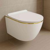 Nebula Slim Gold Line- Wall Hung Toilet With Soft Close Seat image