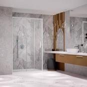 Radaway Idea KDJ Shower Enclosure – White Finish, 6mm Glass