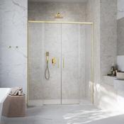 Radaway Idea DWD Swing Shower Door – Brushed Gold, 6mm Glass