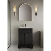 Galanta Black Floor Standing Vanity Unit &amp; Basin