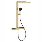 GROHE Rainshower Aqua Pure Thermostatic Shower System - Brushed Gold image