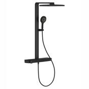 GROHE Rainshower Aqua Pure Thermostatic Shower System - Phantom Black image