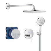 GROHE Essence Concealed Shower System with Rainshower Mono 310 - Chrome image
