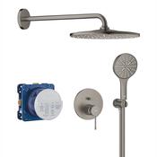 GROHE Essence Concealed Shower System with Rainshower Mono 310 - Anthracite image