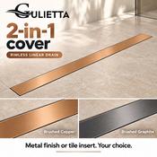 Gulietta Base Rimless Linear Shower Drain – 2-in-1 Cover image