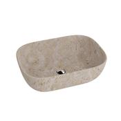 Apate 465mm Countertop Basin - Beige Stone Effect image