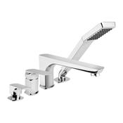Mokait 4-Hole Deck-Mounted Bath Mixer with Hand Shower image