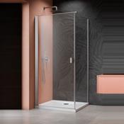 Radaway NES KDJ I Premium Shower Enclosure 6mm -  Brushed Nickel