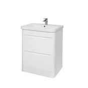 Eve White Gloss Floor Standing Unit &amp; Basin