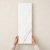 Palatina Matt White Marble Effect Wall Tile image